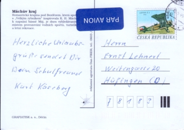 Máchův kraj 1999 95 007 ●